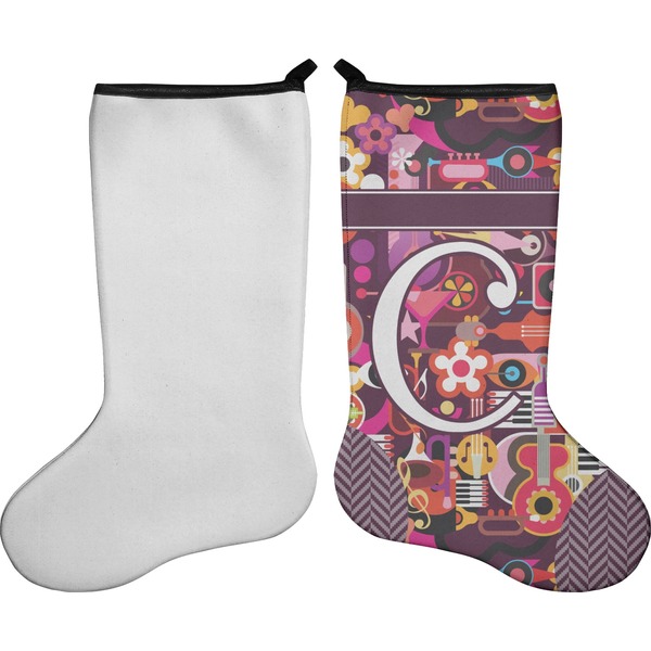 Abstract Music Stocking - Single-Sided - Approval