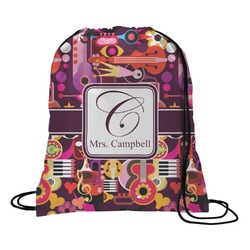 Abstract Music Drawstring Backpack (Personalized)