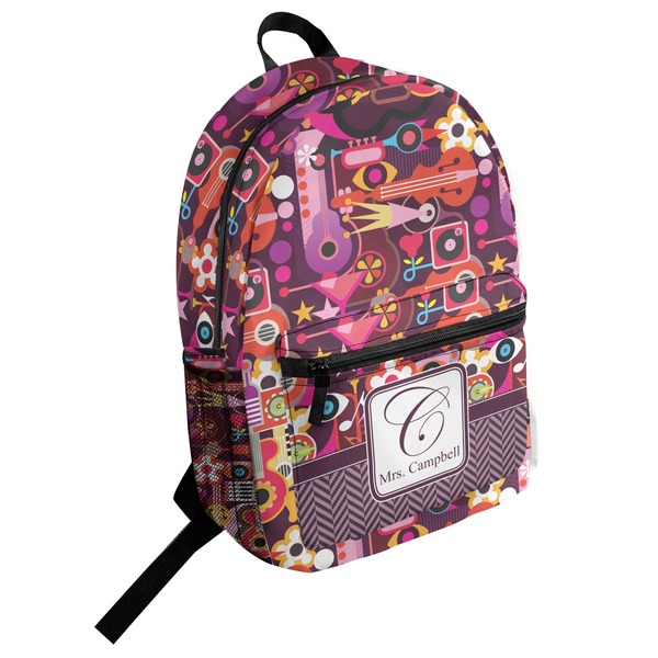 Custom Abstract Music Student Backpack (Personalized)