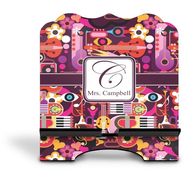 Abstract Music Stylized Tablet Stand - Front without iPad