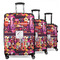 Abstract Music 3 Piece Luggage Set - 20" Carry On, 24" Medium Checked, 28" Large Checked (Personalized)