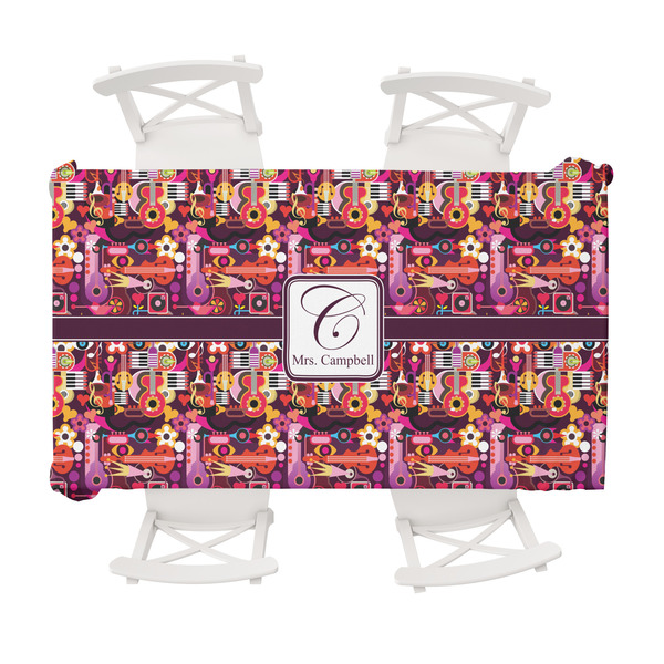 Custom Abstract Music Tablecloth - 58"x102" (Personalized)