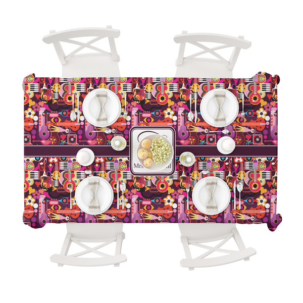 Abstract Music Tablecloths (58"x102") - TOP VIEW