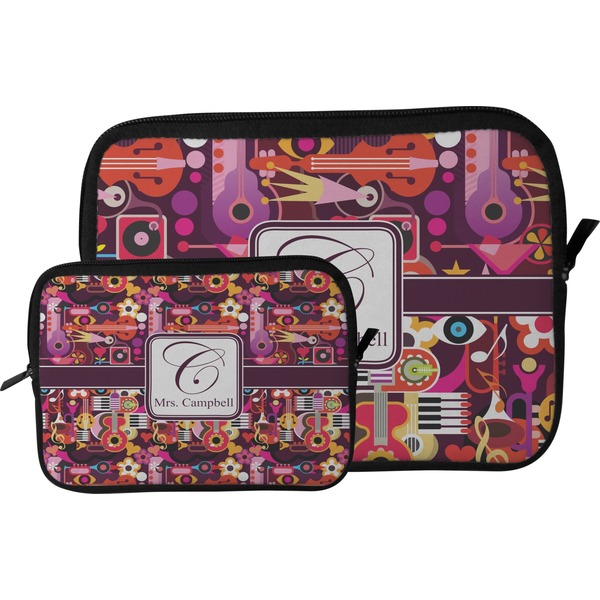 Abstract Music Tablet Sleeve (Size Comparison)