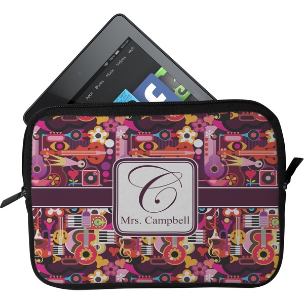 Custom Abstract Music Tablet Case / Sleeve - Small (Personalized)