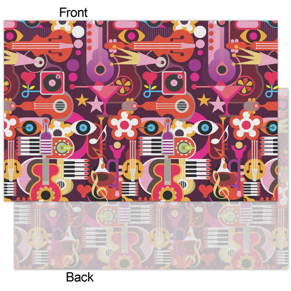 Abstract Music Tissue Paper - Heavyweight - XL - Front & Back