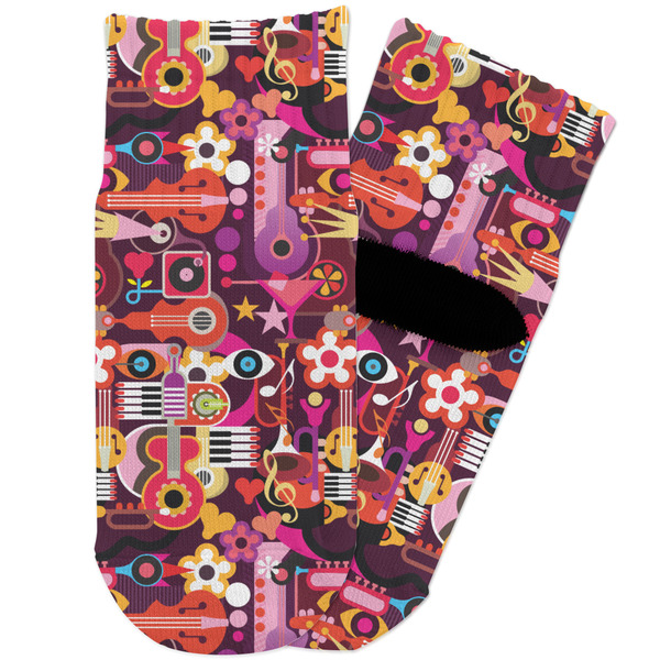 Custom Abstract Music Toddler Ankle Socks