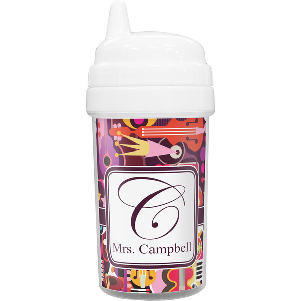 Custom Abstract Music Sippy Cup (Personalized)