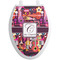 Abstract Music Toilet Seat Decal - Elongated (Personalized)