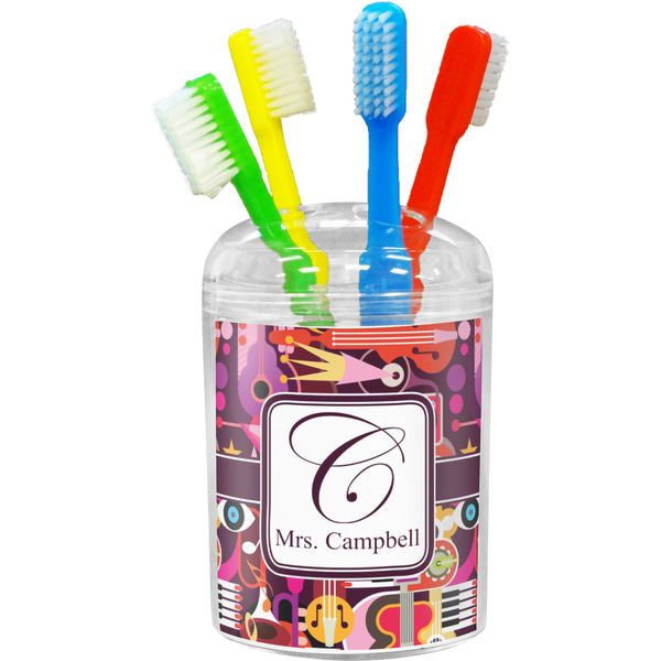 Custom Abstract Music Toothbrush Holder (Personalized)