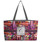 Abstract Music Beach Totes Bag - w/ Black Handles (Personalized)