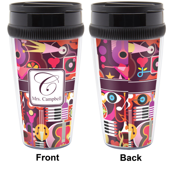 Abstract Music Travel Mug Approval (Personalized)