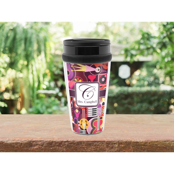 Abstract Music Travel Mug Lifestyle (Personalized)