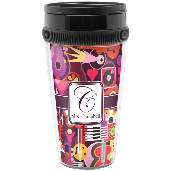 Custom Abstract Music Acrylic Travel Mug without Handle (Personalized)