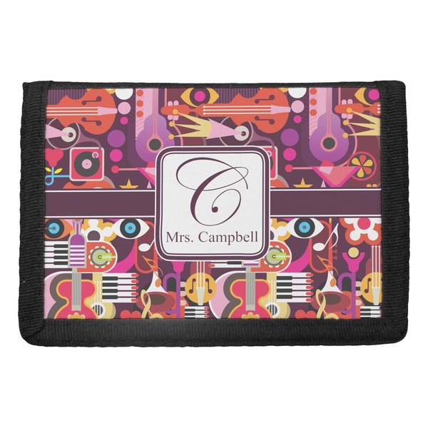 Custom Abstract Music Trifold Wallet (Personalized)