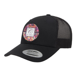Abstract Music Trucker Hat - Black (Personalized)