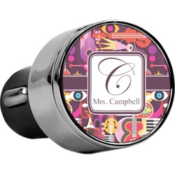Abstract Music USB Car Charger (Personalized)