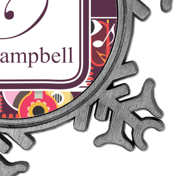 Abstract Music Vintage Snowflake - Detail