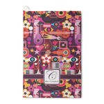 Abstract Music Waffle Weave Golf Towel (Personalized)