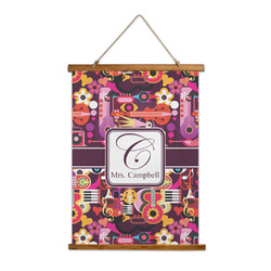 Abstract Music Wall Hanging Tapestry - Tall (Personalized)