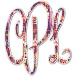 Abstract Music Monogram Decal - Small (Personalized)