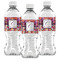 Abstract Music Water Bottle Labels - Front View