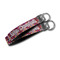Abstract Music Webbing Keychain FOBs - Size Comparison