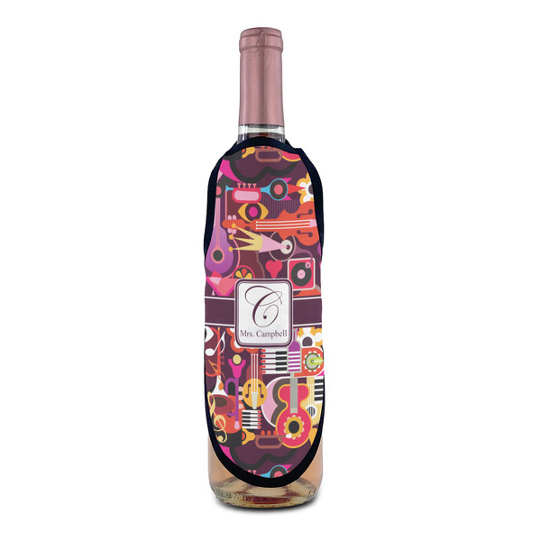 Abstract Music Wine Bottle Apron - IN CONTEXT