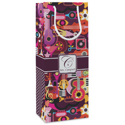 Abstract Music Wine Gift Bags - Gloss (Personalized)
