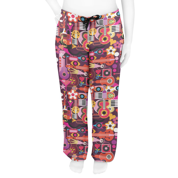 Abstract Music Women's Pj on model - Front