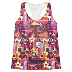 Abstract Music Womens Racerback Tank Top (Personalized)