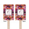 Abstract Music Wooden 6.25" Stir Stick - Rectangular - Double Sided - Front & Back