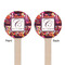 Abstract Music Wooden 6" Stir Stick - Round - Double Sided - Front & Back