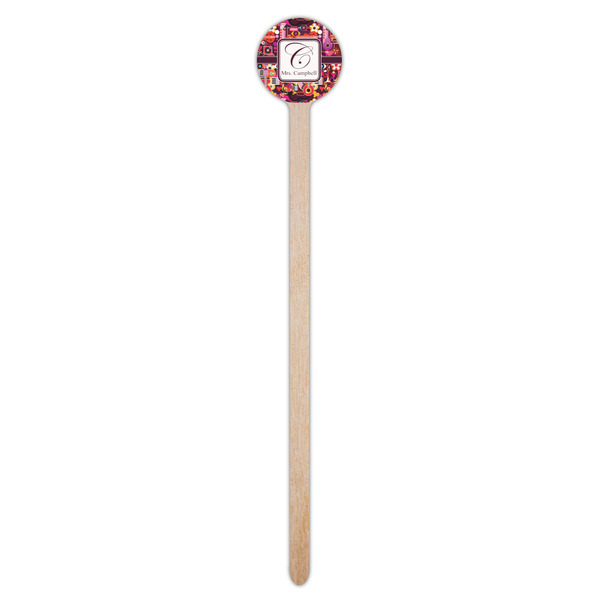 Abstract Music Wooden 7.5" Stir Stick - Round - Single Stick