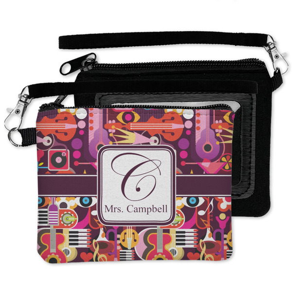 Abstract Music Wristlet ID Cases - MAIN