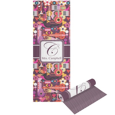 Abstract Music Yoga Mat - Printable Front and Back (Personalized)