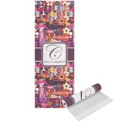 Abstract Music Yoga Mat - Printed Front (Personalized)