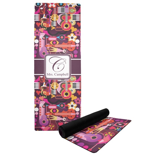 Custom Abstract Music Yoga Mat (Personalized)