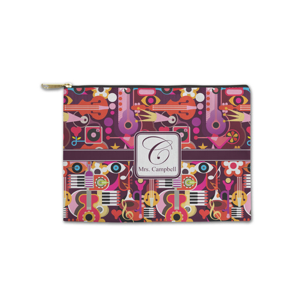 Custom Abstract Music Zipper Pouch - Small - 8.5"x6" (Personalized)
