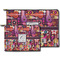 Abstract Music Zippered Pouches - Size Comparison