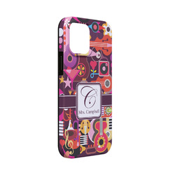 Abstract Music iPhone Case - Rubber Lined - iPhone 13 Mini (Personalized)