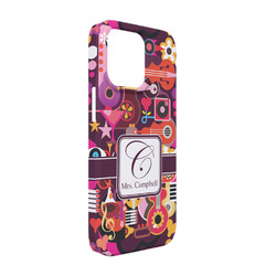 Abstract Music iPhone Case - Plastic - iPhone 13 Pro (Personalized)