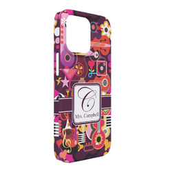 Abstract Music iPhone Case - Plastic - iPhone 13 Pro Max (Personalized)