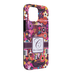 Abstract Music iPhone Case - Rubber Lined - iPhone 13 Pro Max (Personalized)