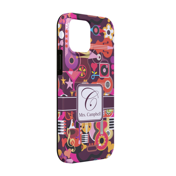 Custom Abstract Music iPhone Case - Rubber Lined - iPhone 13 (Personalized)