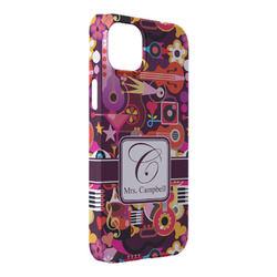 Abstract Music iPhone Case - Plastic - iPhone 14 Pro Max (Personalized)