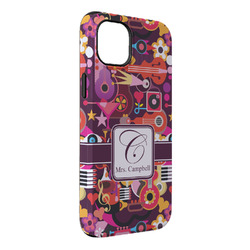 Abstract Music iPhone Case - Rubber Lined - iPhone 14 Pro Max (Personalized)