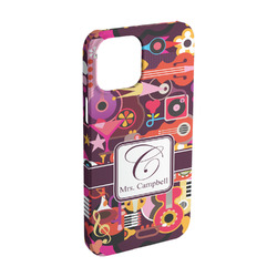 Abstract Music iPhone Case - Plastic - iPhone 15 (Personalized)