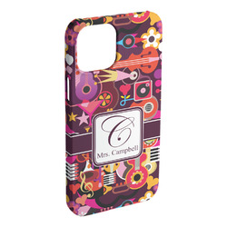Abstract Music iPhone Case - Plastic - iPhone 15 Plus (Personalized)