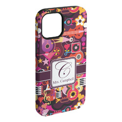 Abstract Music iPhone Case - Rubber Lined - iPhone 15 Plus (Personalized)